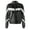 Black, variant on Kids Girls Shiny Metallic Long Sleeve Bomber Jacket Rave Party Coat Outwear Jazz Hip Hop Black 16