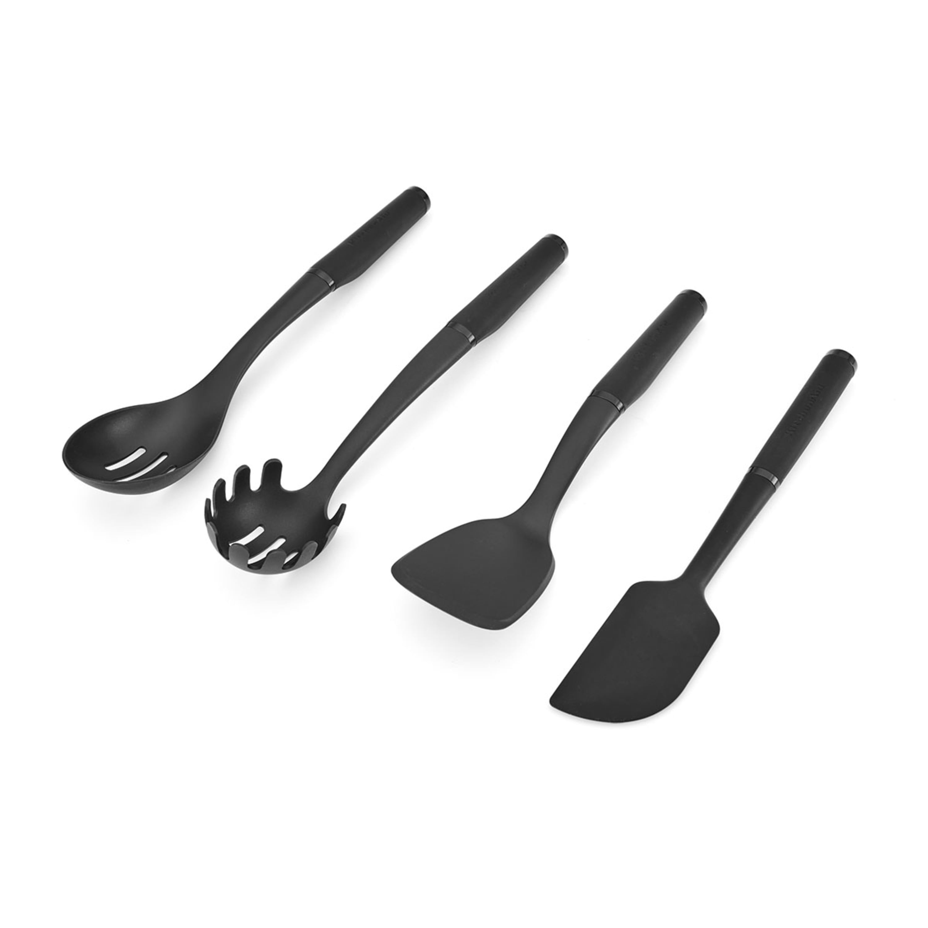 NWT KitchenAid 4-Piece Silicone Turner, Spoon, and Ladle Set - Aqua (HAQA)