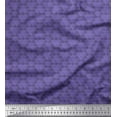 thumbnail image 1 of Soimoi Purple Rayon Fabric Scales Geometric Print Sewing Fabric Yard 56 Inch Wide, 1 of 3