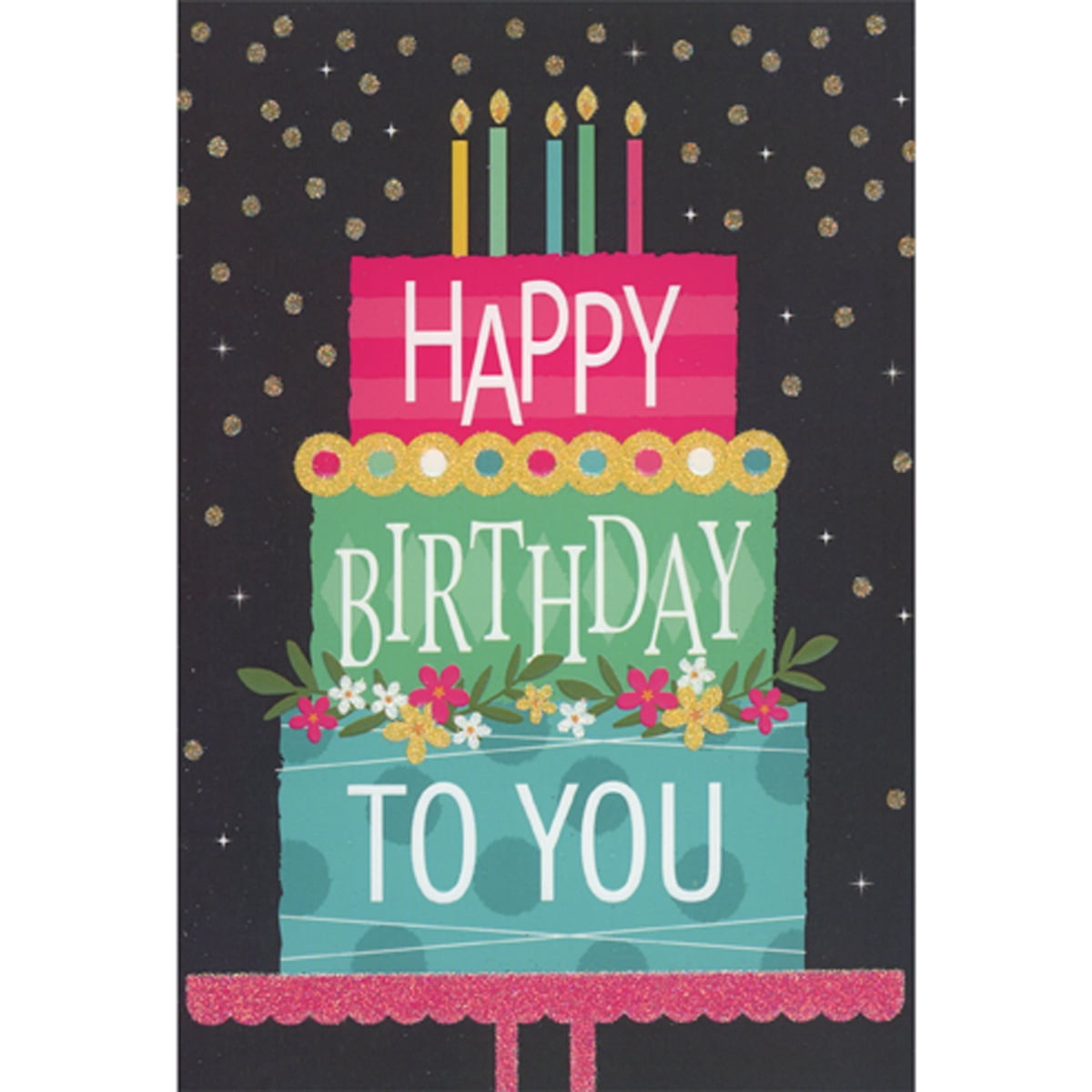 Pictura Triple Ice Cream Cone Birthday Card - Walmart.com