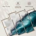 thumbnail image 6 of Elephant Stock Big Blue Ocean Wave Wall Art - Horizontal Multi Panel Canvas - Living Room Wall Decor - Beach Multi Panel - Teal And Blue Decor - 43" x 27", 6 of 8