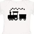 thumbnail image 4 of Inktastic Valentines Day Heart Choo Choo Train Boys Long Sleeve Baby Bodysuit, 4 of 5