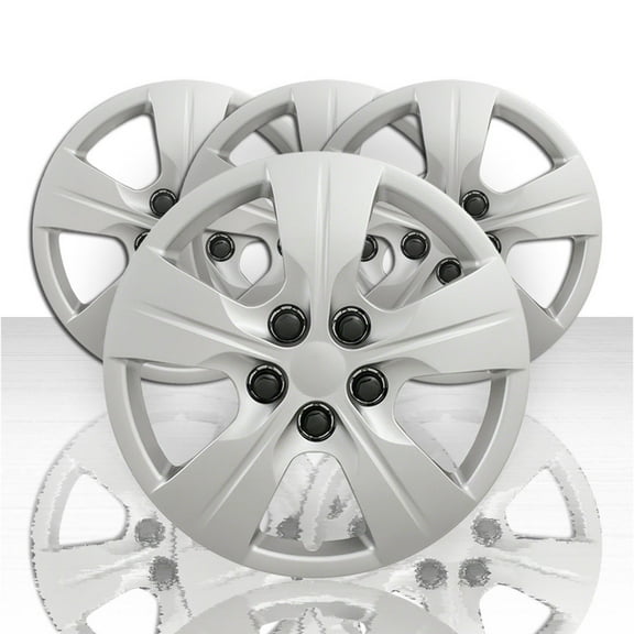 Set of 4 15" 5 Spoke Wheel Covers for 2016-2018 Chevy Cruze L/LS - Silver