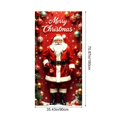 thumbnail image 3 of Christmas Door Curtain with Santa Claus Print Decor for Front Door Wall Party Festival Decoration Merry Xmas Celebration, 3 of 6