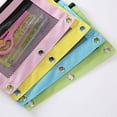 thumbnail image 4 of JUNWELL sovlvnd 3-Ring Pencil Pouch  Oxford Cloth  Sky Blue, 4 of 8