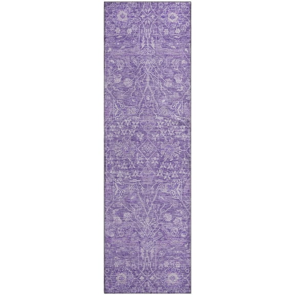 Dalyn Rugs Premium Machine Washable Mayfield AMF1133 Plum 2'3" x 7'6" Runner Rug
