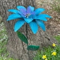 thumbnail image 2 of Decorative Garden Stakes Outdoor Decor Metal Flower Garden Decorations 3D Metal Yard Art Outdoor Lawn Pathway Patio Ornaments, 2 of 6