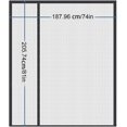 thumbnail image 2 of Magnetic Mesh Screen Door | Magnetic Screen Door | Screen Door Curtain, 74 X, 2 of 4
