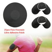 Belom 25PCS Sensor Covers for Freestyle Libre 2 Adhesive Patches, CGM Overpatch, Freestyle Libre Sensor Patches(Black)