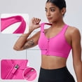 thumbnail image 5 of Timegard Sports Bras for Women Front Closure Zipper Racerback Breathable Workout Gym Bras with Support, 5 of 6