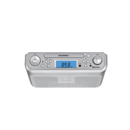 Multiple Cd Player With Radio Sylvania Under Counter CD Player with Radio and Bluetooth SKCR2713-CS10 - Manufacturer Refurbished ()