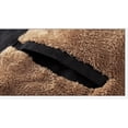 thumbnail image 4 of Manteau Parka à Capuche Épais et Chaud Doublé de Fourrure pour Homme en Molleton Long Manteau d'Extérieur, 4 of 5