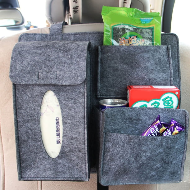 Bolsa para colgar en el asiento del automóvil, bolsa de almacenamiento para el asiento trasero del automóvil, bolsa de almacenamiento para el respaldo del asiento del automóvil, artesanía excepcional