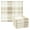 Beige and White Scottish Tartan, variant on Dailycode 6 Packs Kitchen Dish Towels Soft Absorbent Dish Cloths Orange Persimmons Blue Vines 11"x11"
