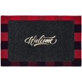 thumbnail image 1 of Buffalo Plaid Rug Black Red Cotton Checkered Doormat with Welcome Mat, Plaid Area Rug Entry Way Porch Mat, 1 of 1
