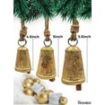 thumbnail image 5 of HIGHBIX Set of 3 Giant Harmony Cow Bells Huge Vintage Handmade Rustic Lucky Christmas Hanging Cone Bells (X-Large), 5 of 5