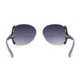 thumbnail image 4 of Womens Classic 90s Butterfly Diva Plastic Sunglasses Clear Grey Tort Smoke, 4 of 4