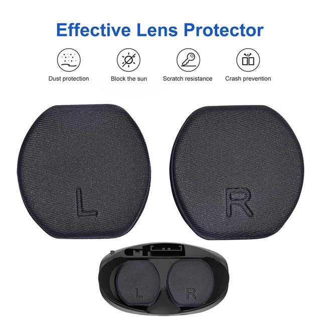 Cubierta De La Lente 1 par de almohadillas para lentes de gafas a prueba de polvo EVA cubierta suave para suministros PS VR2 PS5 Likrtyny Para estrenar