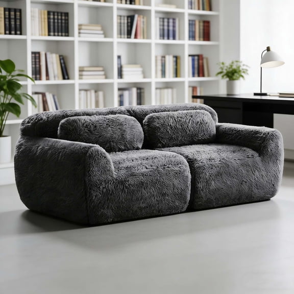 Love Seat Sofa Boneless Couch Compressed Sofa Home Sofa Living Room Small Couches For Living Room