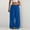 Blue, variant on Qulqfy Women's Baggy Pants Wide Leg Mid Rise Gray Workout Casual Comfy Flowy Pants L