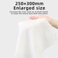 thumbnail image 2 of Disposable Face Towels, 100% Viscose, 25×30 cm, 50 Count, 80 gsm EF Textured, Soft Absorbent Cleansing Cloths in Box, 2 of 6