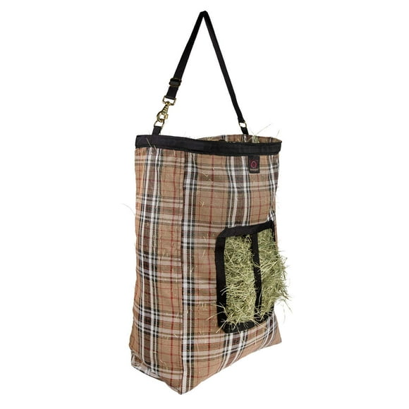 Kensington Hay Bag with Wire Rim — Sturdy Plastic Band Makes Loading Hay a Breeze — Holds Up to 2 Flake’s