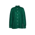 thumbnail image 1 of Sunloudy Women Button Down Shirts, Sequin Long Sleeve Solid Color Oversized Lapel Single-breasted Tops, 1 of 3