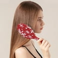 thumbnail image 2 of Red Christmas Snowflake Pattern Hair Brush,Girls Detangling Hair Brush,Glide Through Tangles with Ease for Wet & Dry Hair,8.8"X2.8", 2 of 7