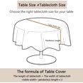 thumbnail image 5 of Fall Thanksgiving Tablecloth for Round,Oval,Rectangle Tables,Waterproof Fall Table Cloths for Dining Room Indoor Outdoor Table Cover - 60x60 Inch, 5 of 6