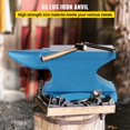 thumbnail image 2 of Single Horn Anvil 55Lbs, Cast Iron Anvil Blacksmith Withstands Heavy Blows,Anvil Rugged Round Horn Anvil Blacksmith Jewelers Metalsmith Tool, for Sale Forge Tools and Equipment, 2 of 6