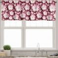 thumbnail image 3 of Ambesonne East Valance & Curtain, Romantic Floral Pattern, 55"x45", Pink Yellow Maroon, 3 of 6