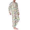 thumbnail image 2 of Wukai Cartoon Labrador Retriever Men's Long-Sleeve Pajama Set - Comfortable Sleepwear with Button-Down Shirt and Pants-X-Large, 2 of 6