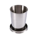 thumbnail image 2 of Stainless Steel Portable Outdoor Travel Camping Folding Collapsible Cup Metal Telescopic Keychain, 2 of 6