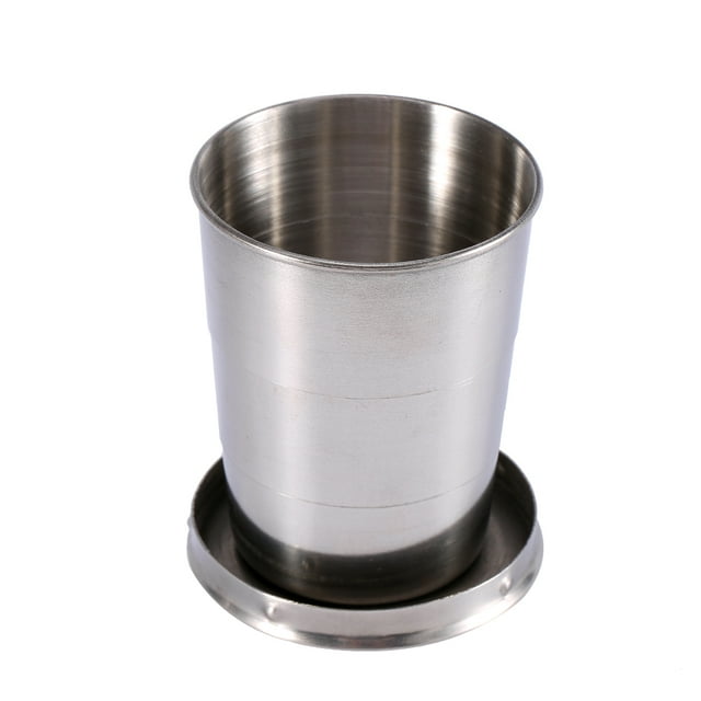 Tasse Pliable en Acier Inoxydable, S/M/L Voyage en Acier Inoxydable en Plein Air Pliable Tasse Camp Rétractable Tasse Élégante et Moderne