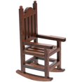 thumbnail image 4 of CHUANK Wooden Chair Model Decor Doll House Chair Model Mini Rocking Chair Decoration, 4 of 8