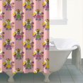 thumbnail image 4 of Pink Flower Fairy Pattern Shower Curtain 72"x84" ,Bathroom Decorative Shower Curtains Set with 12 Hooks,Modern Waterproof Washable Shower Curtain, 4 of 6