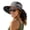 Dark Gray, variant on Womens Sun Hat with Ponytail Hole Beach Hiking Summer Wide Brim Outdoor Protection Foldable Bucket Hat