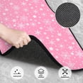 thumbnail image 3 of Honeii Snowflake pink backgrounds Print Car Foot Mat Four-Piece Set - Front & Rear Universal Car Floor Mats for SUVs, Trucks, Sedans, 3 of 7