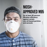 3M Cool Flow Valve Respirators, White, 8511, N95, 2 Safety Masks