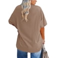 thumbnail image 2 of Ptaesos Women's Plus Size V Neck T Shirts Summer Half Sleeve Oversized Tees Casual Loose Fit Tunic Tops, 2 of 5