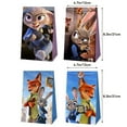 thumbnail image 2 of 12 PCS Zootopia Kraft Paper Goodie Bag Small Gift Bags for Zootopia Party Supplies,Kids Birthday Game Party Kraft Paper Goodie Gift Bag Decorations, 2 of 5