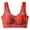 Red, variant on See Through Bras for Women Floral Plus Size Push Up Padded Bra Stretch Breathable Skinny Lightly Supportive Bras