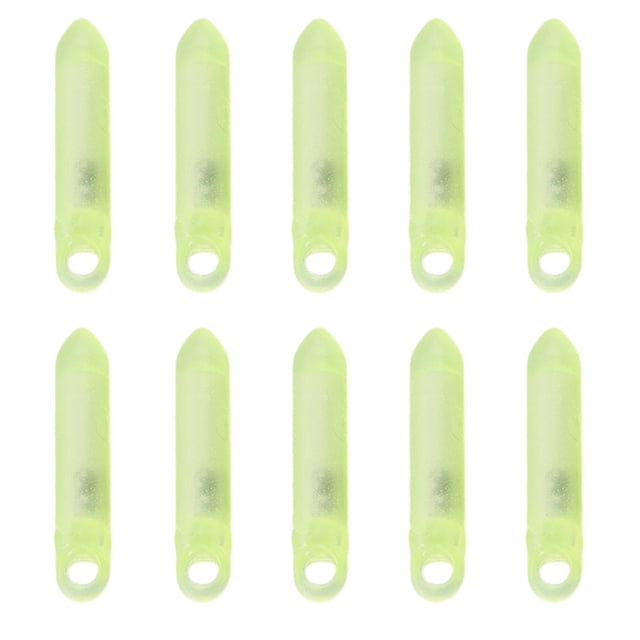 CSChome Lure Rattle Stick 10Pcs Fluorescent Color Plastic Hanging Hole Fishing Bead Loud 2 Steel Beads Fish Lure Fishing Accessories