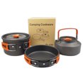 thumbnail image 3 of Aigear Camping Cookware Set with Storage Bag 3 Pcs for Outdoor Camping Hiking Picnic (CC01OR05), 3 of 8