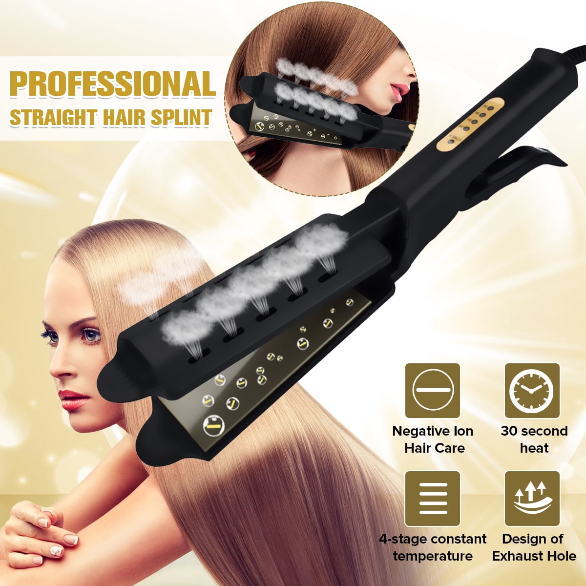 styling steam hair straightener