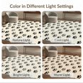 thumbnail image 7 of ODIKA Print Scattered Kitten Footprints Border Whimsical Tracks Round Flowing Dynamic for Queen Size Bedroom, Under Bed, Master Suite, Foldable Easy Care, 7 of 7
