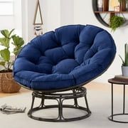 Better Homes & Gardens Papasan Chair, Polyester, Blue