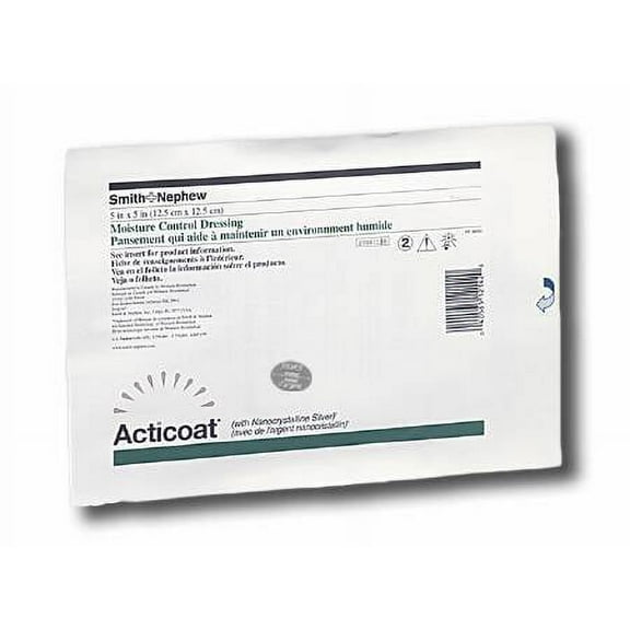 Silver Dressing Acticoat 7  Square Sterile 6 X 6 Inch