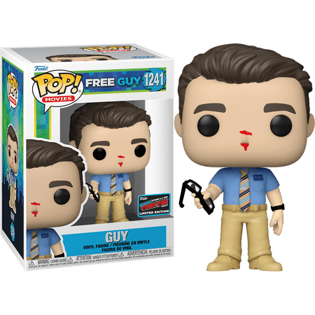 Funko POP! Movies Free Guy: Guy #1241 NYCC 2022 Limited Edition Convention Sticker Exclusive