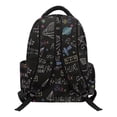thumbnail image 2 of Pzuqiu Cute Capybara Math Print 17 Inch School Backpack Large Capacity Breathable Bookbag with Side Pockets Soft Casual Daypack for Teens Students Travel Use 8-14 Years, 2 of 7